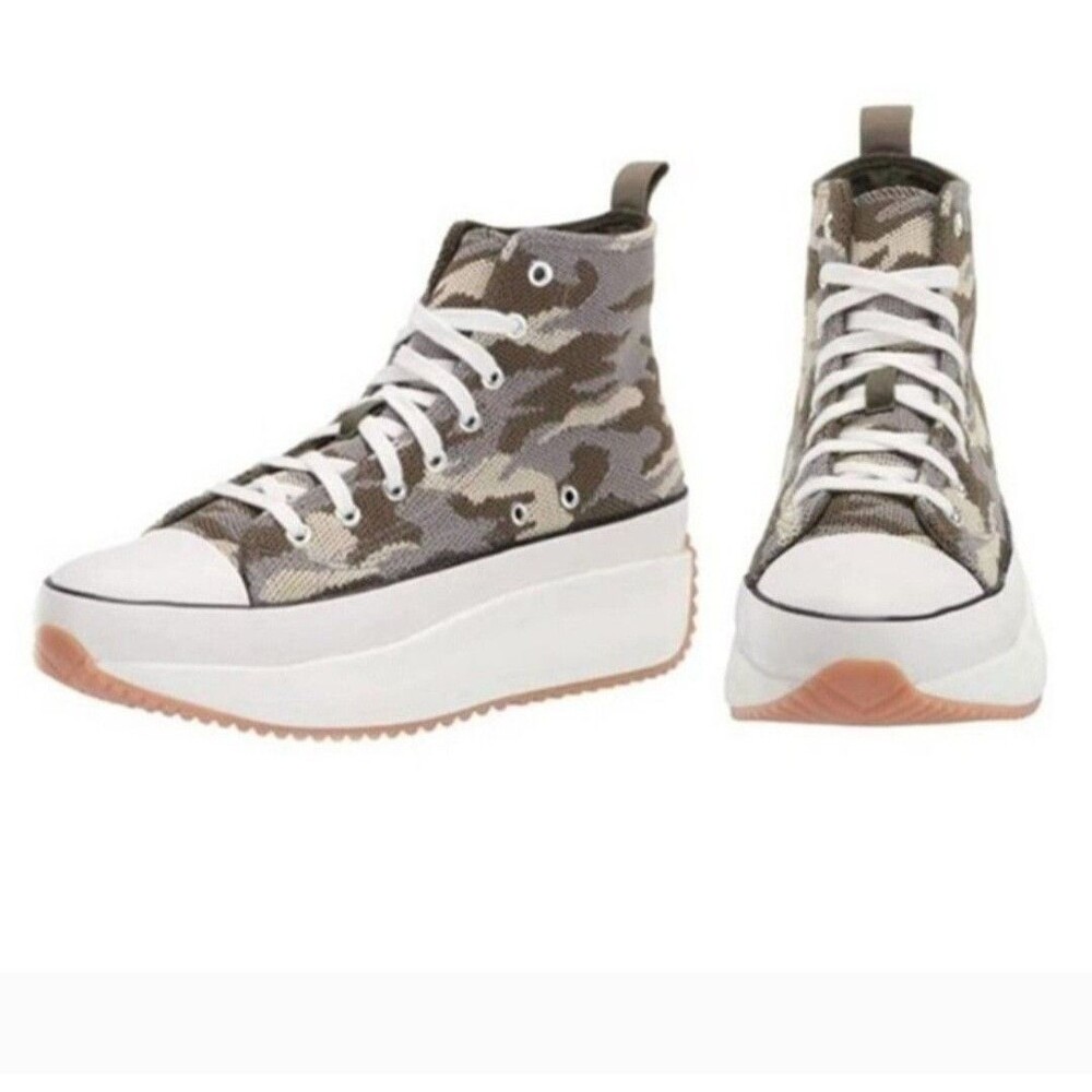 Madden Girl High-Top Camouflage Sneakers Women's Size 10 New Lace Up Shoes